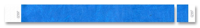 Identifikačné náramky Tyvek 1" s kontrolným kupónom Náhľad Identifikačné náramky Tyvek 1" s kontrolným kupónom Náhľad