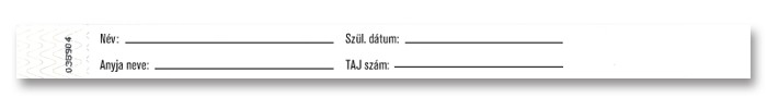 Nemocničné identifikačné máramky Tyvek pre dospelých Náhľad Nemocničné identifikačné máramky Tyvek pre dospelých Náhľad