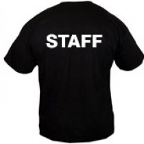 Tričko s nápisom STAFF