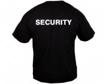 Tričko s nápisom SECURITY