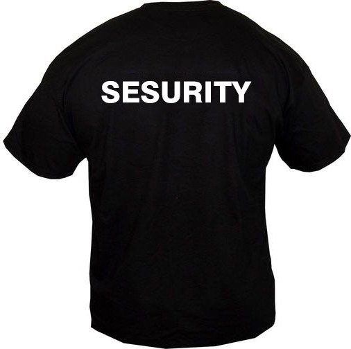 póló rendelés security felirattal - partybox.hu